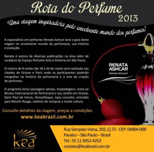 20.02.2013* Rota do Perfume na França desvenda universo das fragrâncias