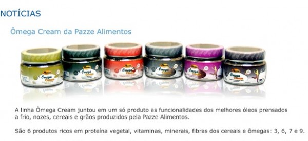 30.07.2014* Lançamento: Pazze apresenta a linha Ômega Cream