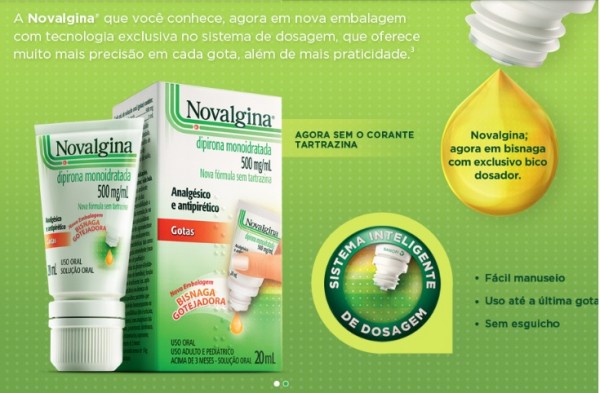 03.09.2014 * Sanofi lança Novalgina com sistema inteligente de dosagem