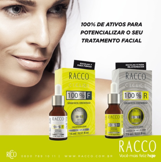 03.12.2015 *Lançamento: Racco lança Séruns Facial Concentrado Ciclos