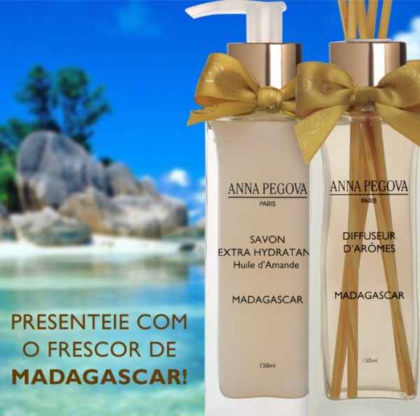 16.12.2015 *Lançamento: Sabonete Hidratante e Difusor Madagascar da Anna  Pegova