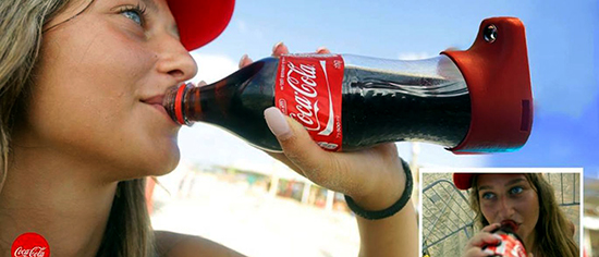 16.11.2016* Coca-cola cria garrafa que tira selfie enquanto a pessoa bebe