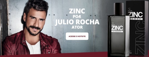 19.05.2017* Lançamento: Jequiti Zinc Homme por Julio Rocha