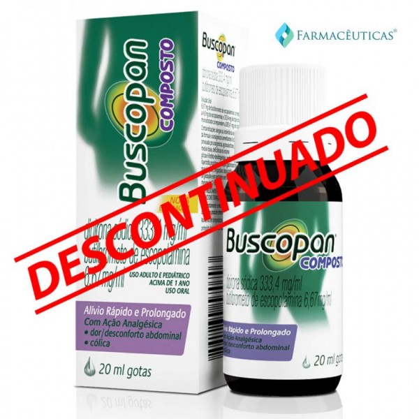 30.06.2017* Buscopan Composto Solução Oral Gotas será descontinuado