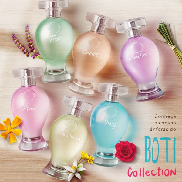 O Boticário aumenta a linha Boticollection com Thaty, Anni e Acqua Fresca em 200ml