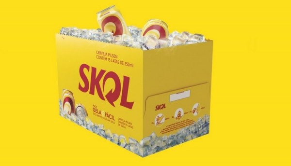 09.01.2018* Skol lança pack que gela as latas sem tirá-las da embalagem