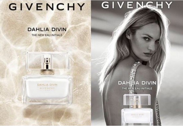 07.06.2018* Verescence França usa pintura interna em novo lançamento da Givenchy: Dahlia Divin Eau Initiale