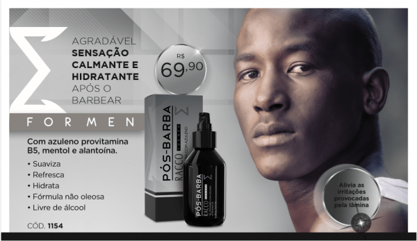 28.09.2018* Racco apresenta Gel Pós Barba Linha Men