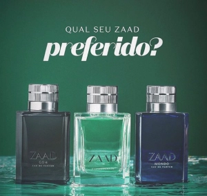 O Boticário avisa para quem ama Zaad: as fragrâncias estão com embalagens novas!