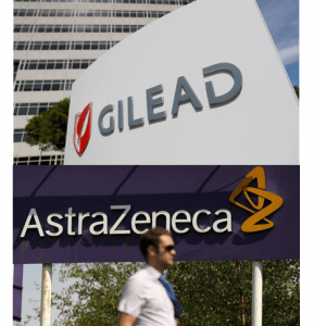 AstraZeneca entrou em contato com Gilead para possível fusão