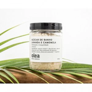 Olea Saboaria apresenta Açúcar de Banho Lavanda e Camomila