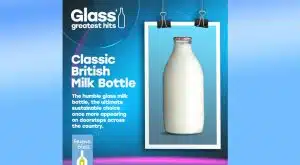 Garrafa de leite eleita como a embalagem de vidro mais icônica do Reino Unido