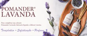 Lançamento Monas Flowers difusor e sabonete Pomander Lavanda