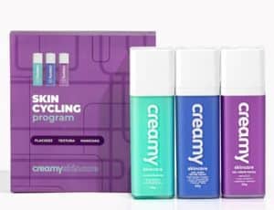 Creamy inova no Brasil com Skin Cycling e lança kit inspirado na tendência global de skincare