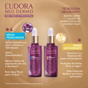 Eudora apresenta Sérum Neo Dermo Active Pro Collection Ácido Hialurônico e Vitamina C