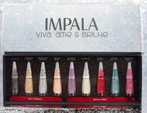 Impala reformula linha ‘Viva, Ame e Brilhe’ e lança 5 novas cores para sua coleção de esmaltes glitter