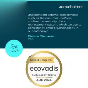 Gerresheimer: EcoVadis Gold